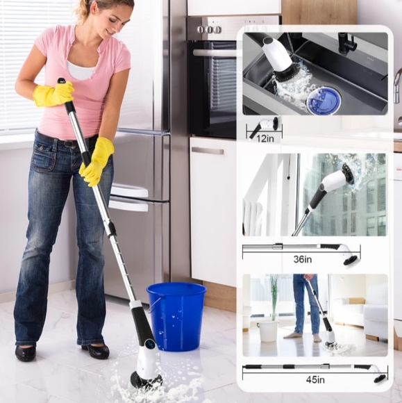 Cordless spinning Multiple purpose cleaning brush - Picture 5 of 8